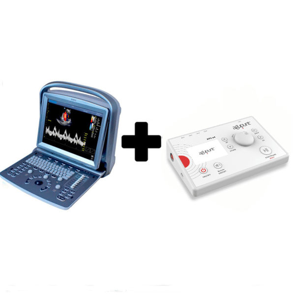 Pacchetto risparmio: ecografo Chison ECO 5 con sonda lineare 10 MHz + dispositivo per elettrolisi percutanea terapeutica APS e4